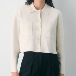 Babaton Society Waist Beige Button-Up Top